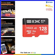 Micro SD Card 128GB A2 U3 V30 190MB/s 4K UHD with Adapter for Action Camera