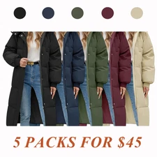 Women’s Hooded Quilted Puffer Jacket – Warm Winter Coat with Pockets