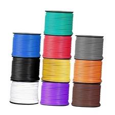 Lonestar Primary Wire - 10 Roll Assorted Colors - 100 Ft of Copper 14 Gauge