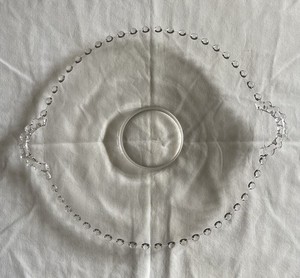 Candlewick 400/145D 12 Inch Two Handled Serving Plate Imperial Glass Elegant Exc