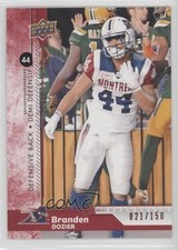 2018 Upper Deck CFL Red 21/150 Branden Dozier #92 o1h