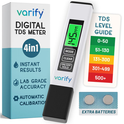 Instant 4-in-1 TDS Meter Digital Water Tester for Drinking Water | Accurate 0 99