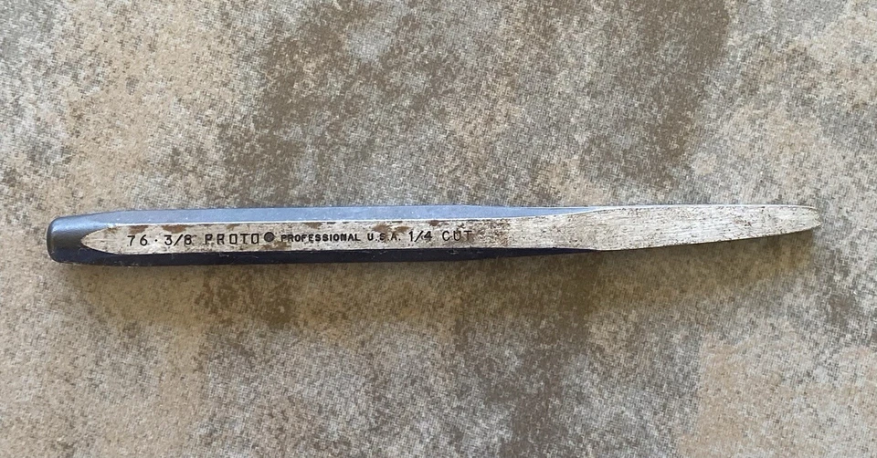 Juego de 22 cinceles Proto Diamond Point 76 corte 3/8 x 1/4 HECHO EN EE. UU. Foto 4 de 4
