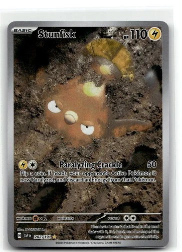 Stunfisk 202/191 Illustration Rare Surging Sparks Pokemon NM b6
