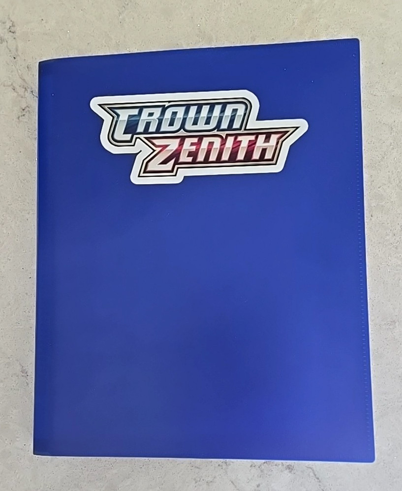 Crown Zenith Complete Master Base Set w/Reverse Holo + Binder  - 281  Cards