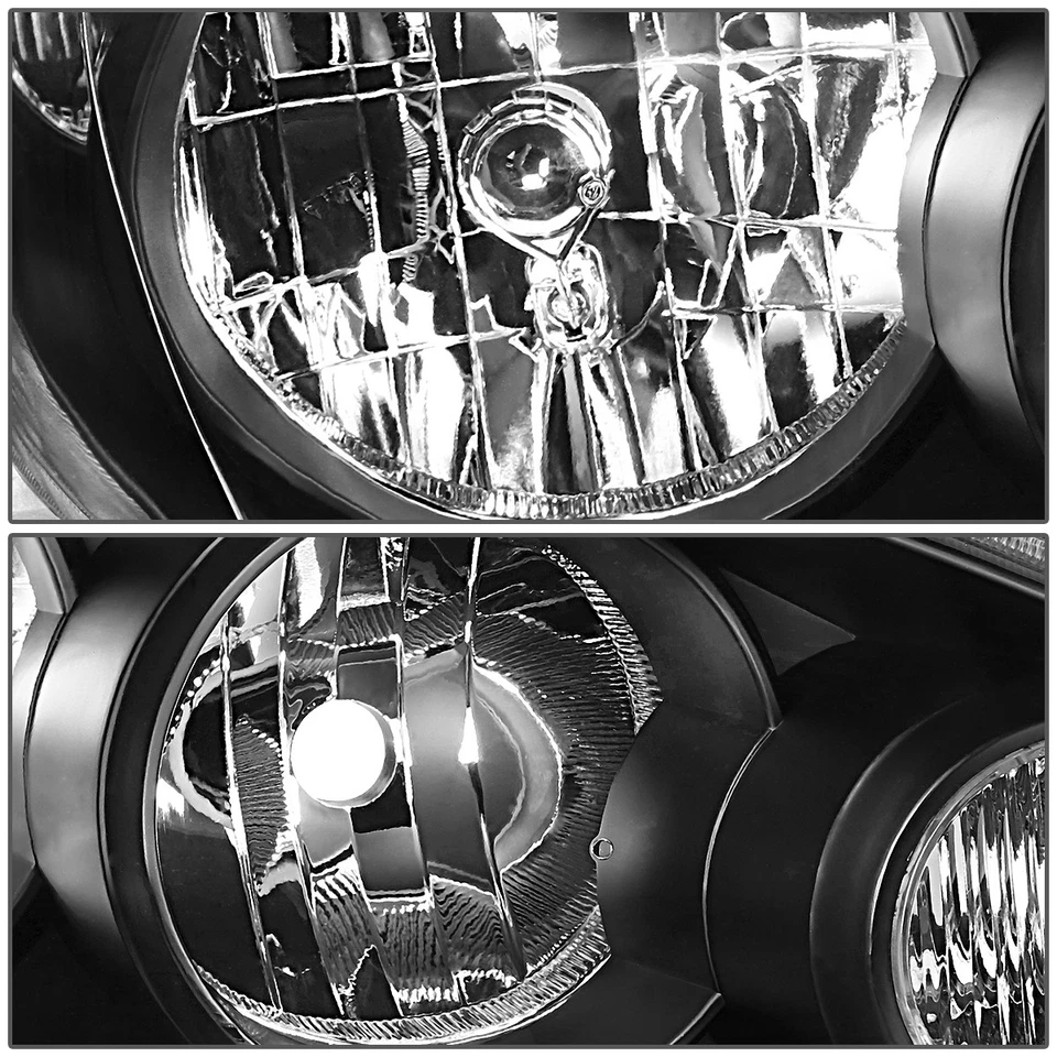 FOR 05-06 TOYOTA CAMRY FACTORY STYLE BLACK HOUSING CLEAR CORNER HEADLIGHT LAMPS - Image 2 of 4