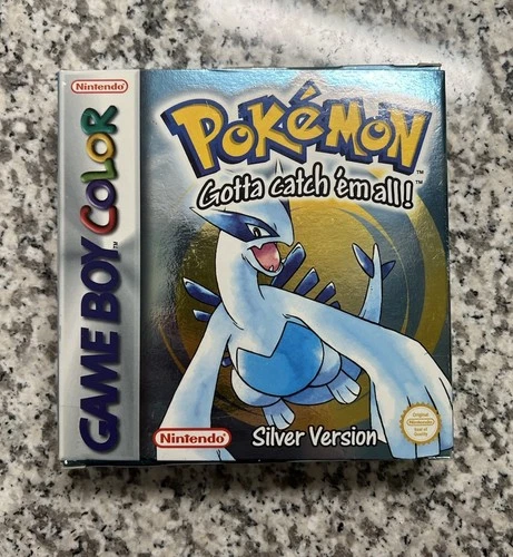 Pokemon Silver (Game Boy Color - GBC, 2000) Authentic & Nearly CIB w/Case!