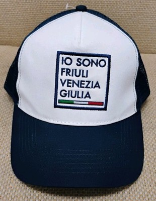 IO SONO FRIULI VENEZIA GIULIA BLUE MESH SNAPBACK HAT-BEECHFIELD HEADWEAR