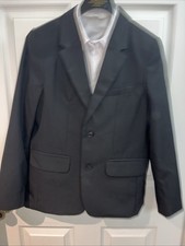 Cat  Jack Boys Black Suit Jacket Size 12 Button Front Pockets Lined