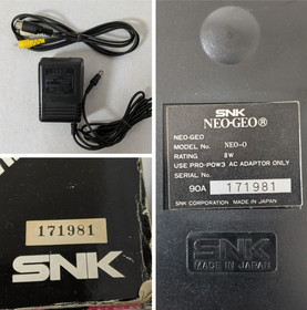 NEO GEO AES Console System NEO-0 Controller SNK Boxed Tested  NTSC-J  #171981