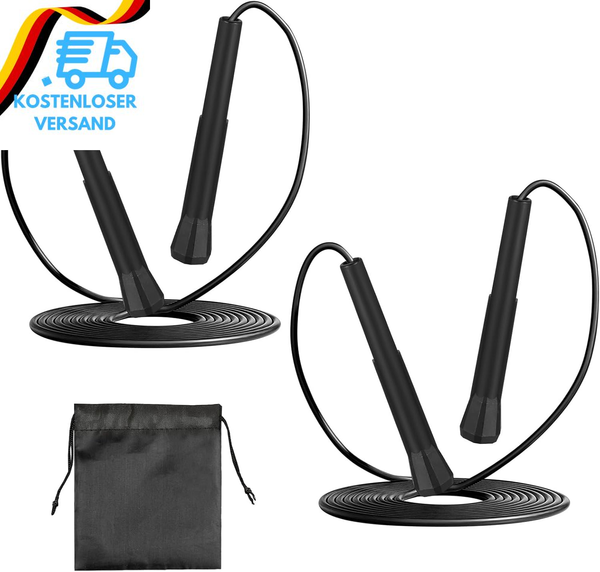 Springseil Erwachsene Fitness Seilspringen, 2,8M Springseil Verstellbare, Speed-image