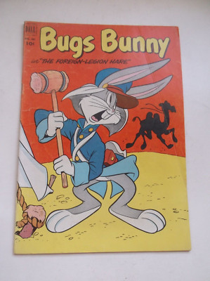 DELL COMICS (FOUR COLORS) BUGS BUNNY IN ''THE FOREIGN-LEGION HARE''#407, 1952, VG!