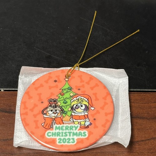 Bluey Bingo Merry Christmas 2023 Tree Ornament Grinch Cindy Lu Who Open Box - Picture 2 of 2