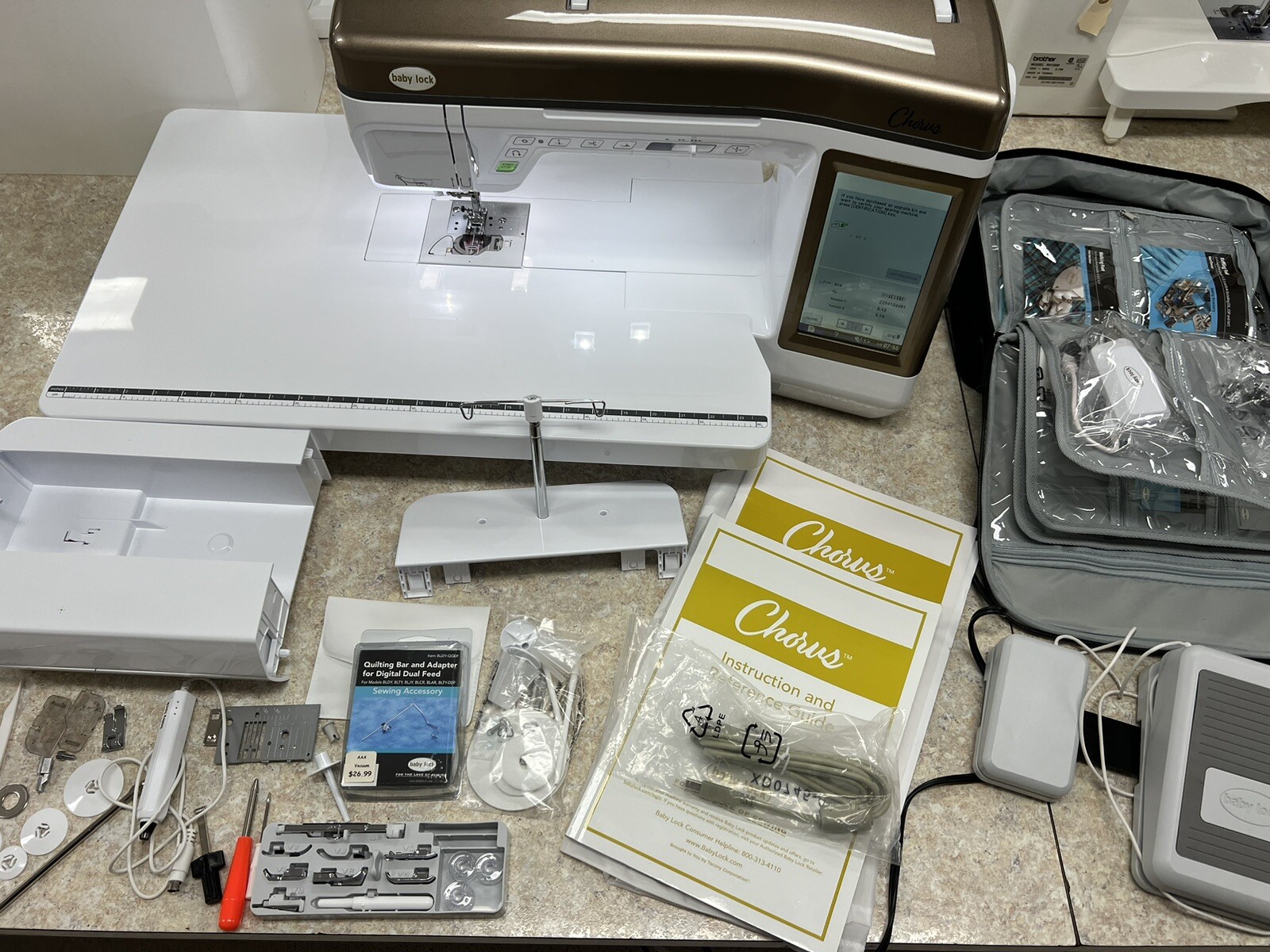 Baby Lock Chorus Sewing and Quilting Machine Stitch Count only