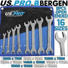 US PRO Double Open End Spanner Set 6mm - 22mm Metric Wrench Open Ended 16 Sizes