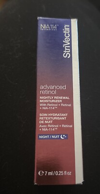 StriVectin Advanced Retinol Nightly Renewal Moisturizer 0.25oz / 7 mL Travel NIB