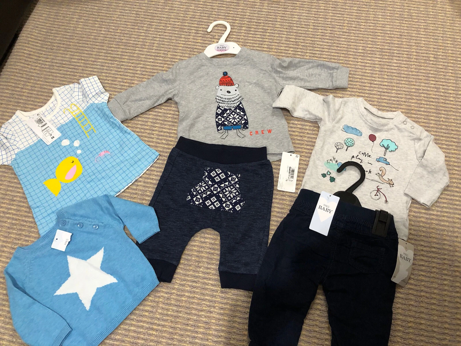 Baby Clothes M And S - 0-3 M And 3-6 M