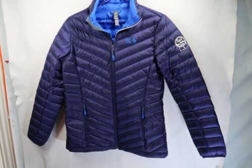 Women Mountain Hard Wear Q Shield 650 Down Blue Quilted Puffer Vest Outdoor Sz M - Picture 1 of 10
