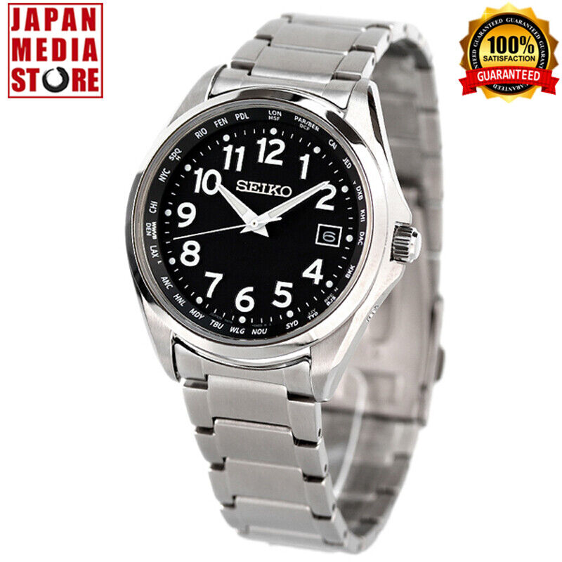 Seiko Selection SBTM329 Black Dial Titanium Solar Atomic Seiko Selection SBTM329 Black Dial Titanium Solar Atomic