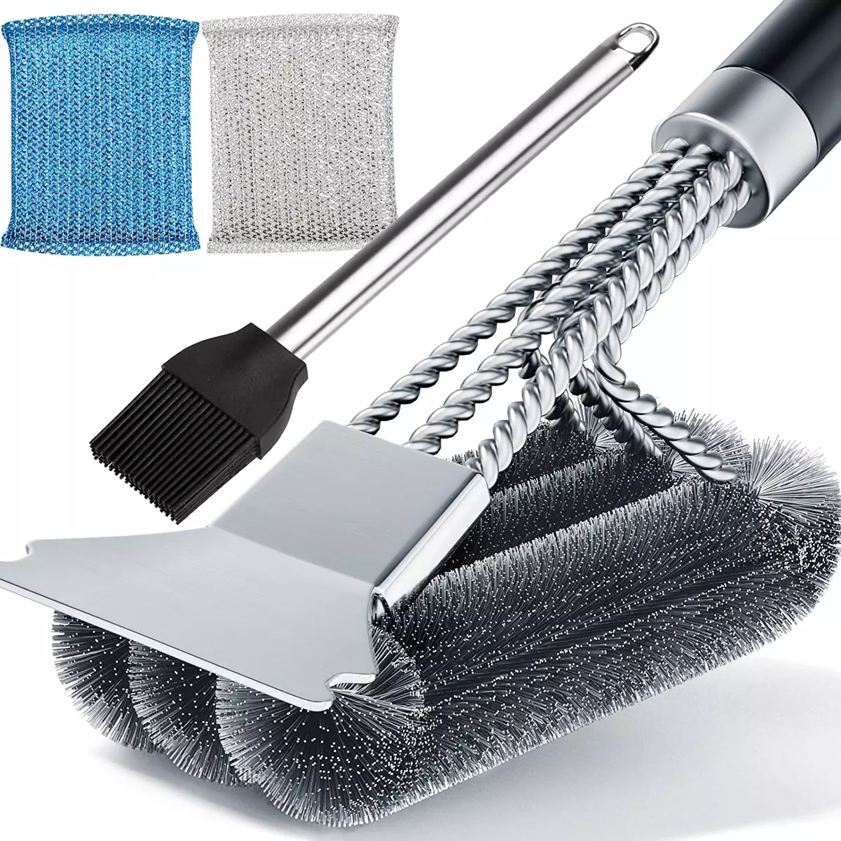  Grill Brush Bristle Free Grill Cleaner Brush with