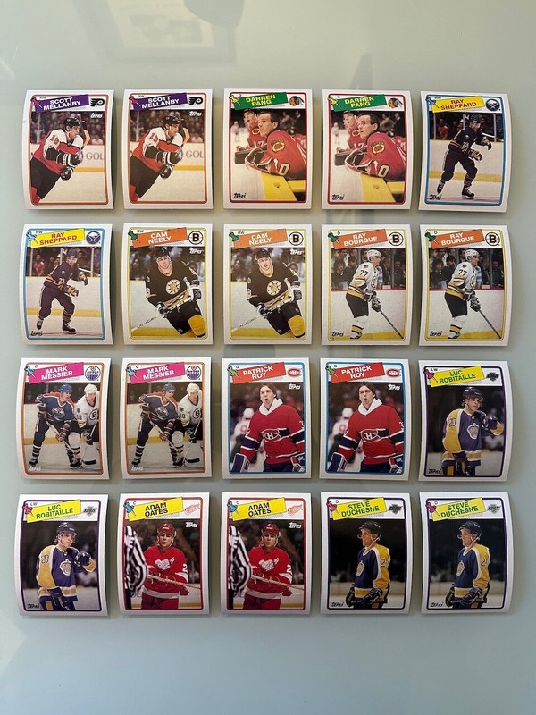 1988-89 Topps (Roy, Robitaille, Messier, Sheppard, Mellanby) Lot of (20) NM/MT