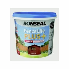 Ronseal Fence Life Plus Shed & Fence Paint 5L Country Oak 5 Litre