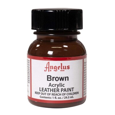 Angelus Brand 1oz Acrylic Leather & Vinyl Waterproof paint 60 Available Colors