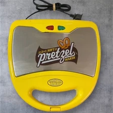 NOSTALGIA Stainless Steel 2 IN 1 Electric Soft Pretzel Maker From 2012 TESTED