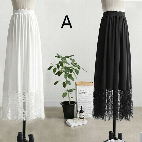 Femmes Long Sous-Jupe Lacets