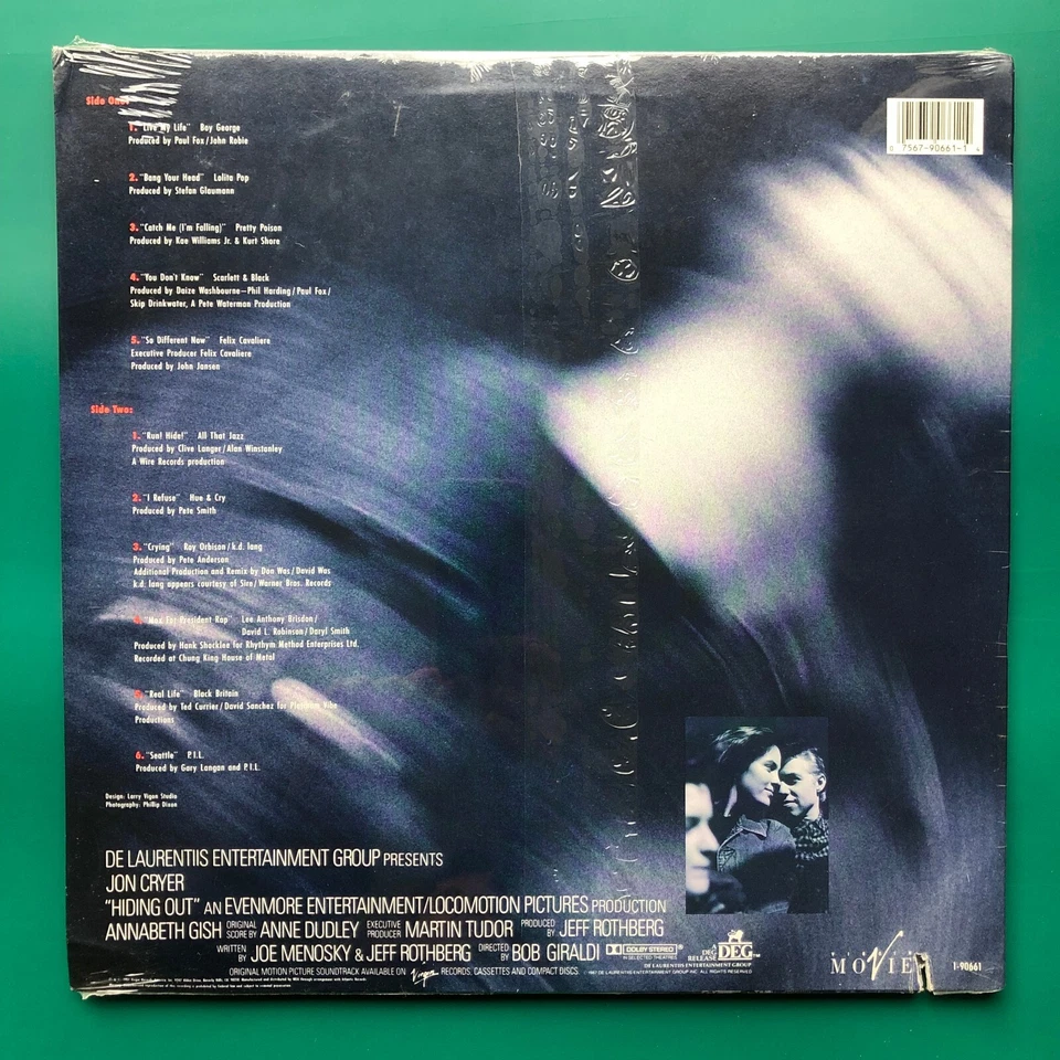 HIDING OUT Synthpop Film Soundtrack LP Pretty Poison Boy George k.d. Lang SEALED - Image 2 of 4