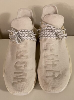 Men's Adidas Human Race NMD Pharrell Blank Canvas AC7031 Size 11.5