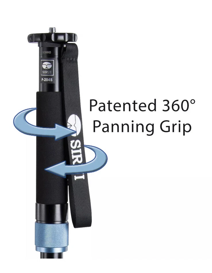 Sirui P-224S Carbon Fiber Video Monopod with folding tripod legs - Image 4 of 4