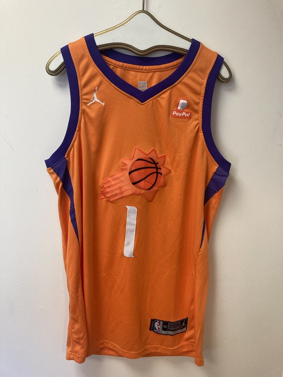 NWT Devin Booker Phoenix Suns Statement Edition Nike Jersey Orange