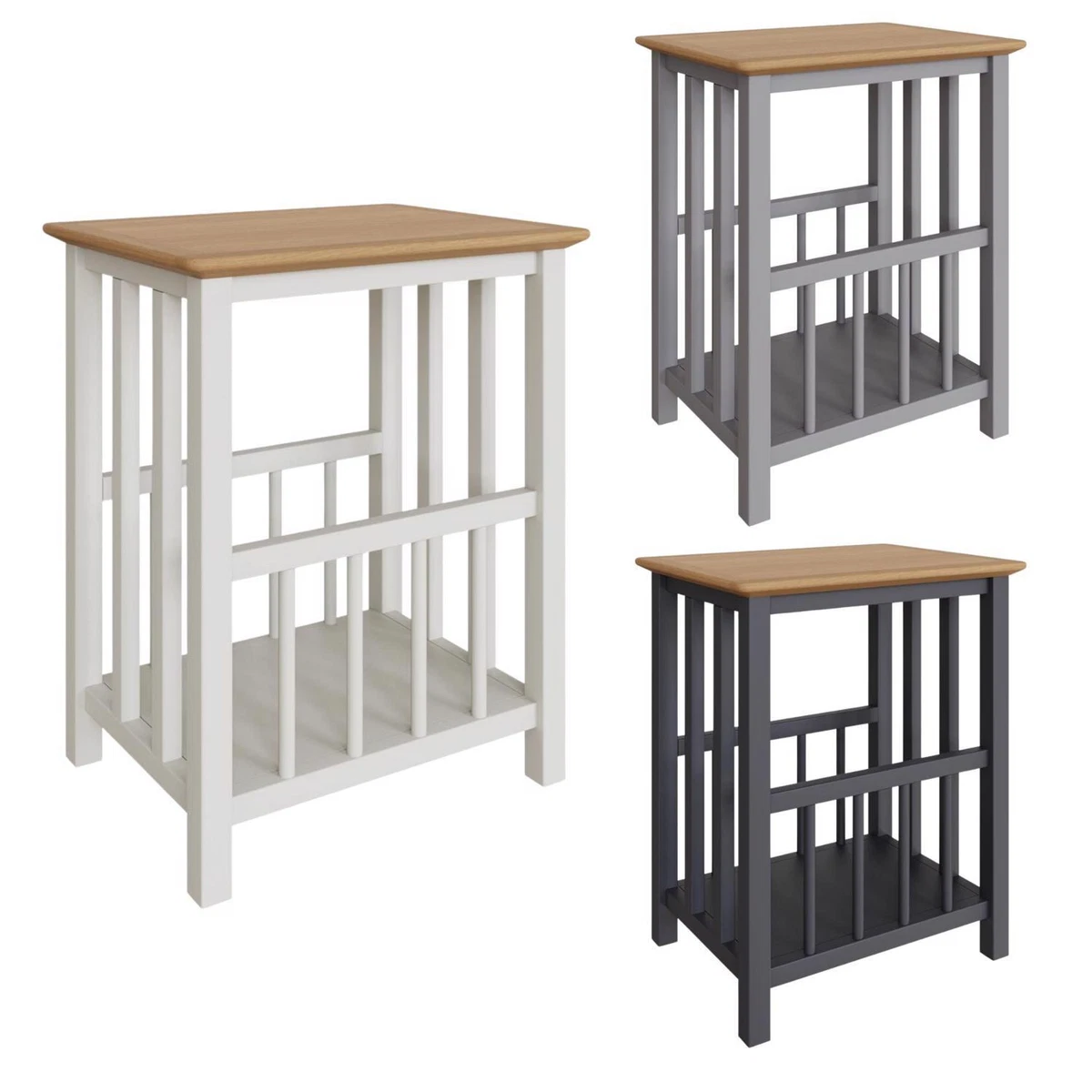 Magazine rack side table 2024 and storage chest in one
