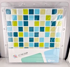 Peacockgreen 10 in. W x 10 in. H Peel and Stick Self-Adhesive Mosaic Wall Backsp