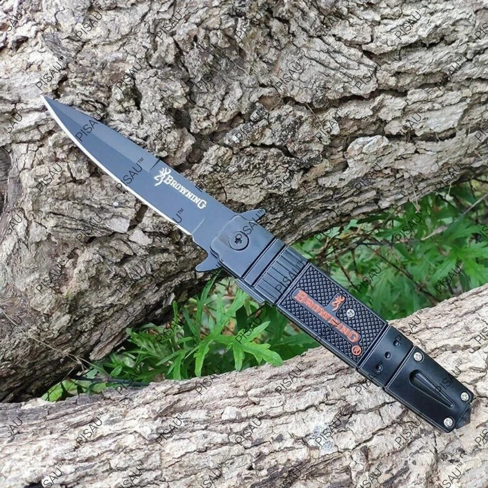 Browning Folding Knife Tactics Survival Pocket Knives Camping Hunting AU Seller - image 3 of 4