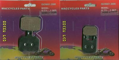 Derbi Disc Brake Pads GPR50/GPR80 2004-2014 Front & Rear (2 sets)