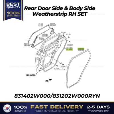 Kit De Bandes D'étanchéité (bandes Météo) Noires Pour Cadillac 1954-1955 - Compatible Carrosserie