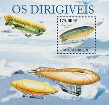 MOZAMBIQUE DIRIGIBLES STAMPS 2011 MNH AIRSHIPS AVIATION ZODIAC AIRSHIP ITALIA 1