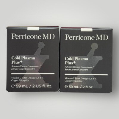 (2) Perricone MD Cold Plasma+ Face Advanced Serum Concentrate 2 oz