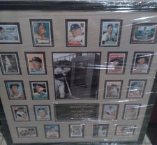 Mickey Mantle Framed 50Th Anniversary Topps Baseball Cards With 3 Original Cards