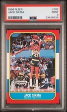 1986-87 Fleer Basketball JACK SIKMA #102 PSA 9 MINT - Milwaukee Bucks