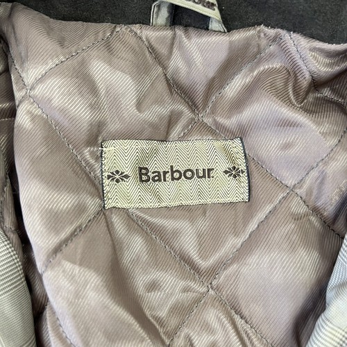 Barbour Women's Jacket Zip Hooded Glen Plaid Quilt Lined Outdoor Brown Sz 12 - Picture 3 of 24