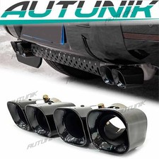 Square Exhaust Tips Black for 2020+ Land Rover Defender 90/110 3.0L