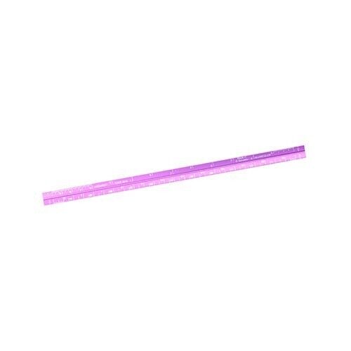Alumicolor Architect Triangle Pocket Scale Ruler 6" Purple Draft School Office - Picture 1 of 1