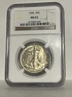 MS63 1945 Walking Liberty Half Dollar - Graded NGC *