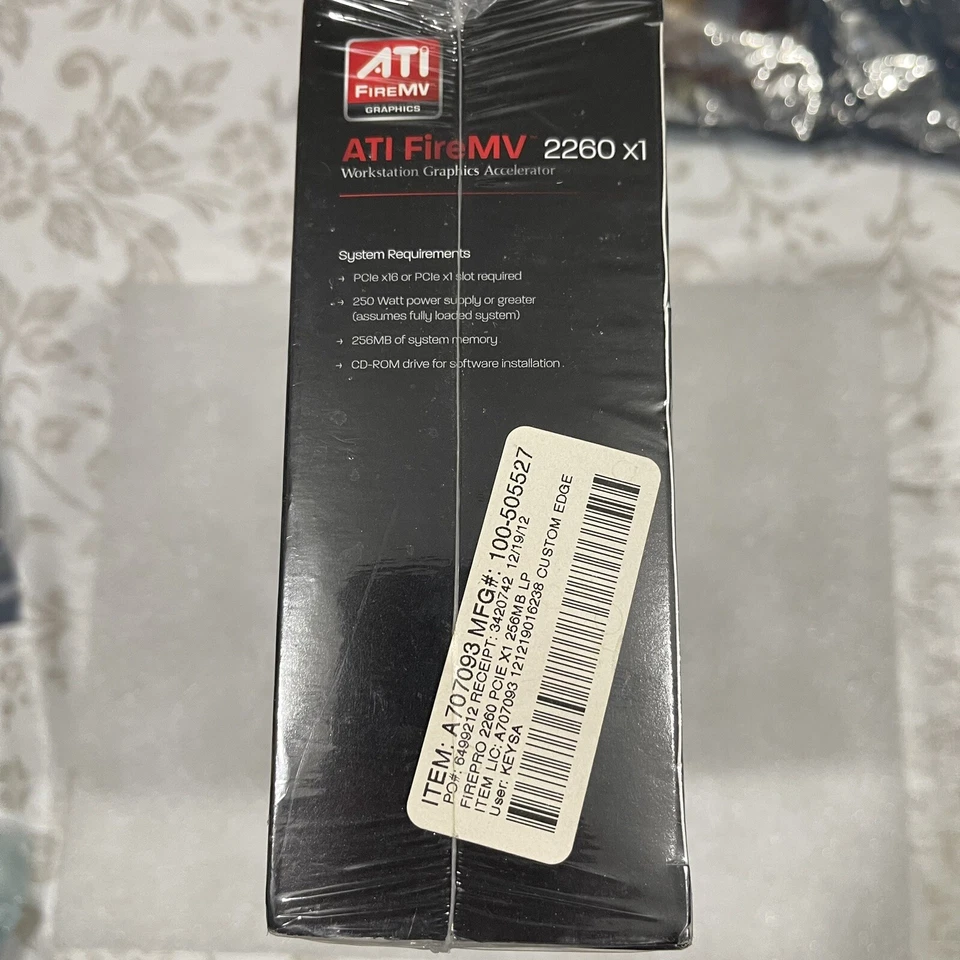 New ATI FireMV 2260 x1 PCI-E Low Profile Dual DisplayPort Video Card 100-505527 - Image 3 of 4