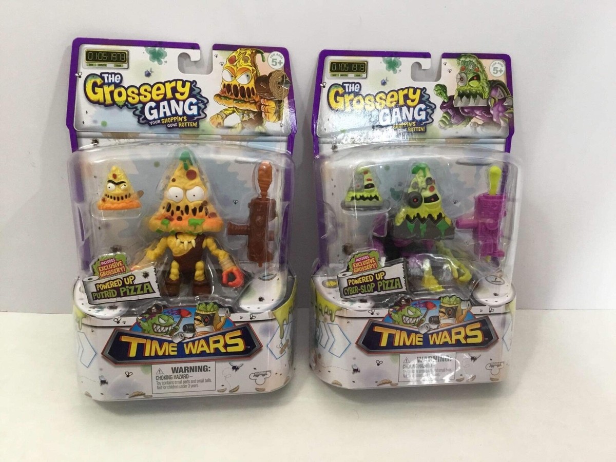 Grossery Gang Powered Up Cyber-Slop Pizza and Putrid Pizza Action