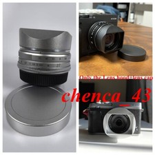 Aluminium Alloy Metal Lens Hood with Cap for Voigtlander 27MM F2 18mm f2.8 Lens