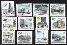 ARCHITECTURE 1965 MNH West Germany Berlin, great complete set